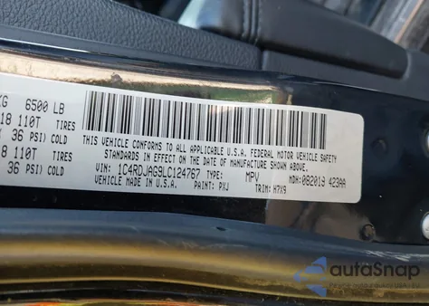 2020 Dodge Durango Sxt Plus Awd from USA, damaged, VIN 1C4RDJAG9LC124767